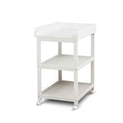 BabyTrold Pia puslebord med 2 hylder, hvid
